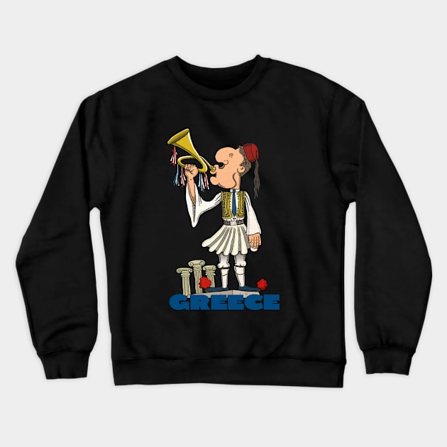 GREECE Crewneck Sweatshirt by micalef